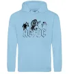 Жіноча толстовка (худі) AC/DC група Блакитний фото