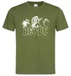 Мужская футболка AC/DC група Оливковый Мужская футболка AC/DC група Оливковый фото