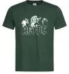 Мужская футболка AC/DC група Темно-зеленый Мужская футболка AC/DC група Темно-зеленый фото