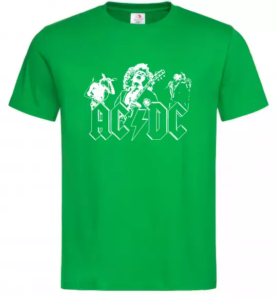 Мужская футболка AC/DC група Зеленый фото