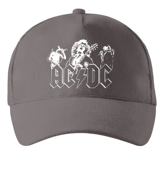 Кепка AC/DC група Серый фото