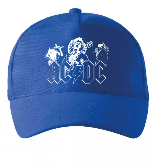 Кепка AC/DC група Ярко-синий фото