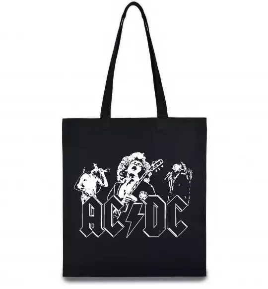 Эко-сумка AC/DC група Черный фото
