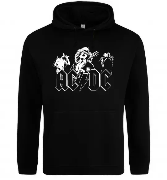 Мужская толстовка (худи) AC/DC група Черный фото