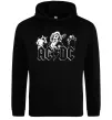 Женская толстовка (худи) AC/DC група Черный фото