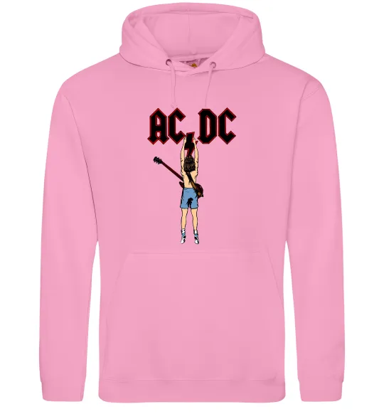 Женская толстовка (худи) AC/DC print Розовый фото