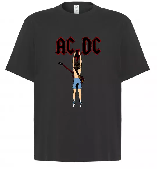 Футболка Оверсайз AC/DC print Чорний фото