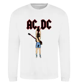 Свитшот AC/DC print Белый фото