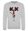Свитшот AC/DC print Серый меланж фото