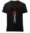 Мужская премиум футболка AC/DC print Черный фото