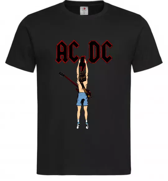 Чоловіча футболка AC/DC print Чорний фото