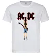 Чоловіча футболка AC/DC print Білий фото