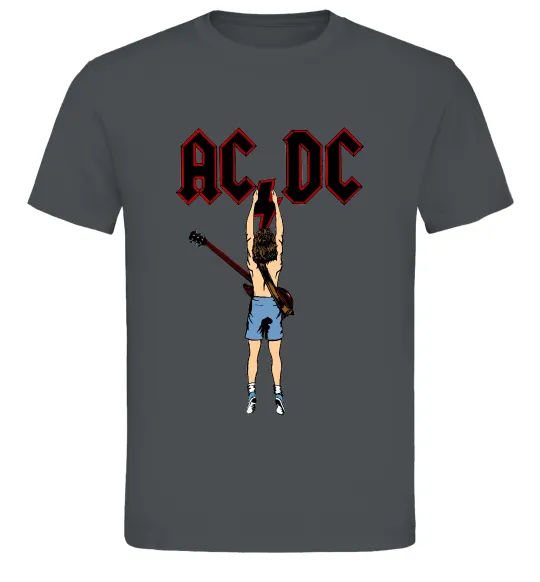 Чоловіча футболка AC/DC print Графіт фото