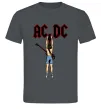 Чоловіча футболка AC/DC print Графіт фото