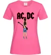Женская футболка AC/DC print Ярко-розовый фото