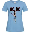 Женская футболка AC/DC print Голубой фото