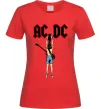 Женская футболка AC/DC print Красный фото