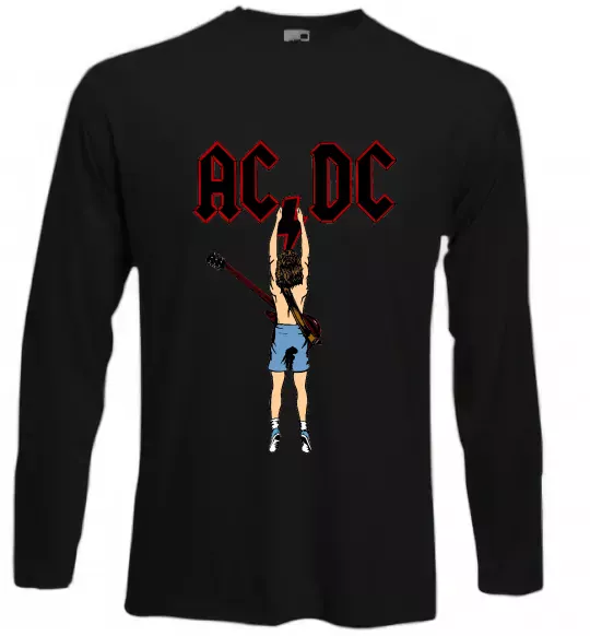 Лонгслів AC/DC print Чорний фото