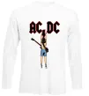Лонгслів AC/DC print Білий фото
