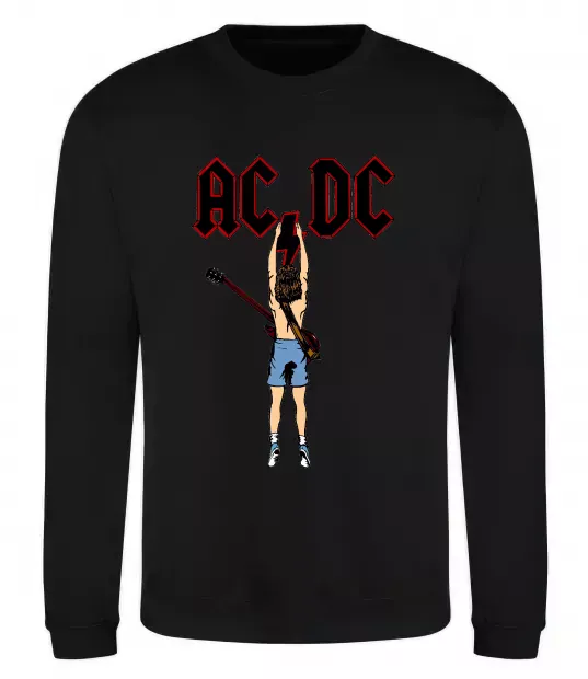 Світшот AC/DC print Чорний фото