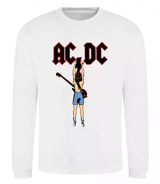Світшот AC/DC print Білий фото