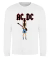 Світшот AC/DC print Білий фото