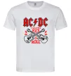 Мужская футболка I wanna rock AC/DC Белый фото