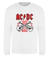 Свитшот I wanna rock AC/DC Белый фото