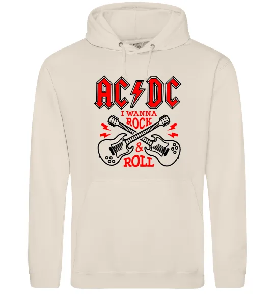 Чоловіча толстовка (худі) I wanna rock AC/DC Таш фото