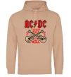 Жіноча толстовка (худі) I wanna rock AC/DC Пісочний фото