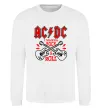 Свитшот I wanna rock AC/DC Белый фото