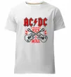 Мужская премиум футболка I wanna rock AC/DC Белый фото