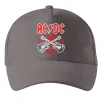 Кепка I wanna rock AC/DC Сірий фото