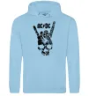 Мужская толстовка (худи) AC/DC skull Голубой Мужская толстовка (худи) AC/DC skull Голубой фото