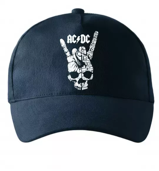 Кепка AC/DC skull Темно-синий фото