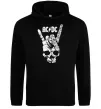 Женская толстовка (худи) AC/DC skull Черный фото