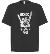 Футболка Оверсайз AC/DC skull Черный фото