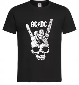 Мужская футболка AC/DC skull Черный фото