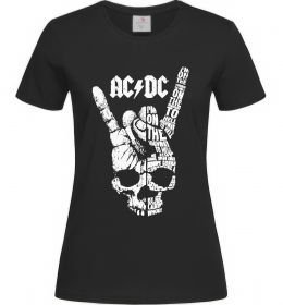 Женская футболка AC/DC skull