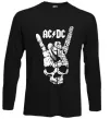 Лонгслив AC/DC skull Черный фото