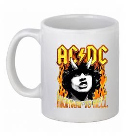 Чашка керамическая Highway to hell Ангус Янг