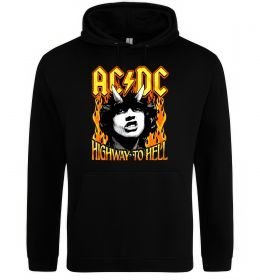 Мужская толстовка (худи) Highway to hell Ангус Янг