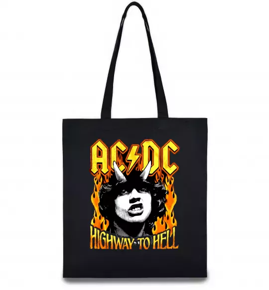 Эко-сумка Highway to hell Ангус Янг Черный фото