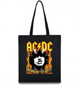 Эко-сумка Highway to hell Ангус Янг Черный фото