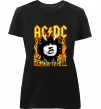 Жіноча преміум футболка Highway to hell Ангус Янг Чорний фото