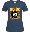 Жіноча футболка Highway to hell Ангус Янг Темно-синій фото