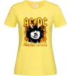 Жіноча футболка Highway to hell Ангус Янг Лимонний фото