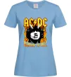 Жіноча футболка Highway to hell Ангус Янг Блакитний фото