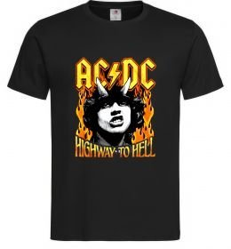 Мужская футболка Highway to hell Ангус Янг Мужская футболка Highway to hell Ангус Янг
