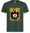 Чоловіча футболка Highway to hell Ангус Янг Темно-зелений Чоловіча футболка Highway to hell Ангус Янг Темно-зелений фото